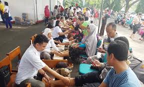 Ribuan Warga Sungai Parit,Ikuti Pengobatan Gratis